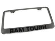 Dodge Ram Tough Engraved Chrome Frame Metal Mirror Chrome License Plate Frame LF.RAMT.EC