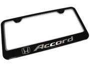 Honda Accord Laser Etched Frame Black Gloss License Plate Frame LF.ACC.EB