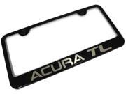 Acura TL Laser Etched Frame Black Gloss License Plate Frame LF.ATL.EB