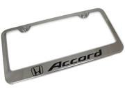 Honda Accord Engraved Chrome Frame Metal Mirror Chrome License Plate Frame LF.ACC.EC
