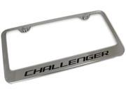 Dodge Challenger Engraved Chrome Frame Metal Mirror Chrome License Plate Frame LF.CHA.EC