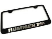 Hummer H2 Etched Frame Black Gloss License Plate Frame LF.H2.EB
