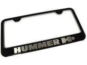 Hummer H3 Etched Frame Black Gloss License Plate Frame LF.H3.EB
