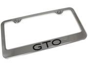 Pontiac GTO Engraved Chrome Frame Mirror Chrome License Plate Frame LF.GTO.EC