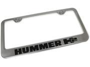 Hummer H2 Engraved Chrome Frame Mirror Chrome License Plate Frame LF.H2.EC