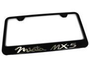 Mazda Miata MX5 Laser Etched Frame Black Gloss License Plate Frame LF.MIA.EB