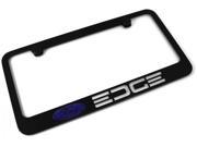 FORD EDGE Logo License Plate Frame Black Powder Coated Metal Hand Painted Engraved 9063213