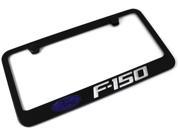 FORD F150 Logo License Plate Frame Black Powder Coated Metal Hand Painted Engraved 9063242