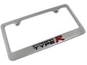 Integra Type R Logo License Plate Frame Chrome Plated Brass Hand Painted Engraved 9030113