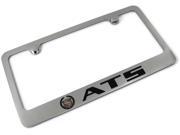 CADILLAC ATS Logo License Plate Frame Chrome Plated Brass Hand Painted Engraved 9030277