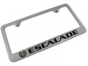 Escalade Logo License Plate Frame Chrome Plated Brass Hand Painted Engraved 9030305