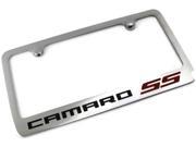 CHEVROLET CAMARO SS Logo License Plate Frame Chrome Plated Brass Hand Painted Engraved 9030769