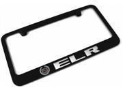 CADILLAC ELR Logo License Plate Frame Black Powder Coated Metal Hand Painted Engraved 9060301