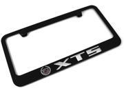 CADILLAC XTS Logo License Plate Frame Black Powder Coated Metal Hand Painted Engraved 9060345