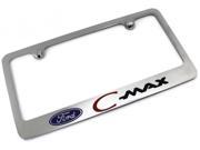 FORD C MAX Logo License Plate Frame Chrome Plated Brass Hand Painted Engraved 9033211