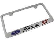 FORD FOCUS ST Logo License Plate Frame Chrome Plated Brass Hand Painted Engraved 9033239