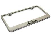 Ford Fiesta License Plate Frame Laser Etched Stainless Steel Standard Bright Mirror Chrome LF.FIE.EC
