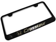 Honda Crosstour CRT License Plate Frame Laser Etched Stainless Steel Standard Black Powder Coat LF.CRT.EB