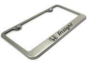 Honda Insight License Plate Frame Laser Etched Stainless Steel Standard Bright Mirror Chrome LF.INS.EC