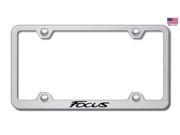 Ford Focus License Plate Frame Laser Etched Stainless Steel Slim Design Satin LFW.FOC.ES