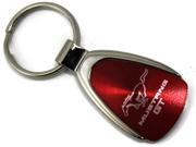 Ford Mustang Logo Red Tear Drop Key Chain KCRED.MGT