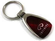 Nissan Infiniti Logo Burgandy Tear Drop Key Chain KCBUR.INF