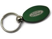 Ford Logo Anodize Aluminum Oval Key Chain Green KC1340.FOR.GRN
