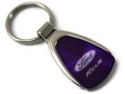 Ford Focus Logo Purple Tear Drop Key Chain KCPUR.FOC