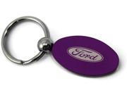 Ford Logo Anodize Aluminum Oval Key Chain Purple KC1340.FOR.PUR