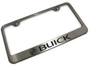 Buick License Plate Frame Laser Etched Stainless Steel Standard Satin LF.BUI.ES