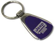 Jeep Grill Logo Purple Tear Drop Key Chain KCPUR.JEEG