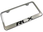 Acura RXL License Plate Frame Laser Etched Stainless Steel Standard Bright Mirror Chrome LF.RXL.EC