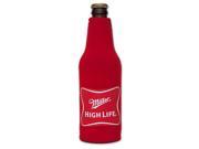 Miller High Life Logo Bottle Suit Koozie Red