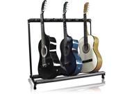 Guitar Stand 7 Holder Guitar Folding Stand Rack Band Stage Bass Acoustic Guitar