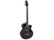 New Black Electric Acoustic Bass Guitar With Equalizer Solid Construction