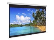 119 Manual Projector Screen 84 X84 Pull Down Projection Home Movie Theater