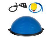 Exercise Fitness Blue Yoga Balance Trainer ball W Resistance Bands Pump