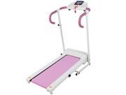 Pink 500W Portable Folding Electric Motorized Treadmill Running Fitness Machine