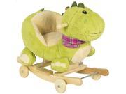 Kids Dragon Animal Rocker W Wheels Children Ride On Dinosaur Toy Rocking Chair