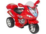 Kids Ride On Motorcycle 6V Toy Battery Powered Electric 3 Wheel Power Bicycle Red