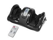 Shiatsu Foot Massager Kneading and Rolling Leg Calf Ankle w Remote Black