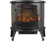 Portable Electric Fireplace Stove 1500W Space Heater Realistic Flame Perfect Design for Corners