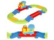 Kids Toy Beginners Electric Train Set With Lights and Sound Colorful Tracks Battery Operated Railway Car Set