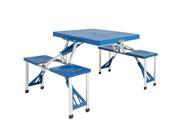Best Choice Products Kids Outdoor Portable Plastic Folding Picnic Table Camping W 4 Seats