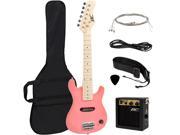 Electric Guitar Kids 30 Pink Guitar With Amp Case Strap and More New