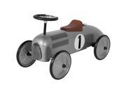 Best Choice Products Ride On Classic Metal Racer Pedal Car Outdoor Silver