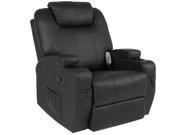 Best Choice Products Massage Recliner Sofa Chair Heated W Control Ergonomic Executive Couch Lounge Bk