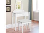 Best Choice Products Vanity Table Set W Stool Bedroom Home Furniture White