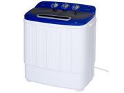 Best Choice Products Portable Compact Mini Twin Tub Washing Machine and Spin Cycle w Hose 13lbs. Capacity