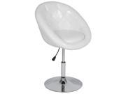 Best Choice Products Round Swivel Accent Chair Tufted Adjustable White